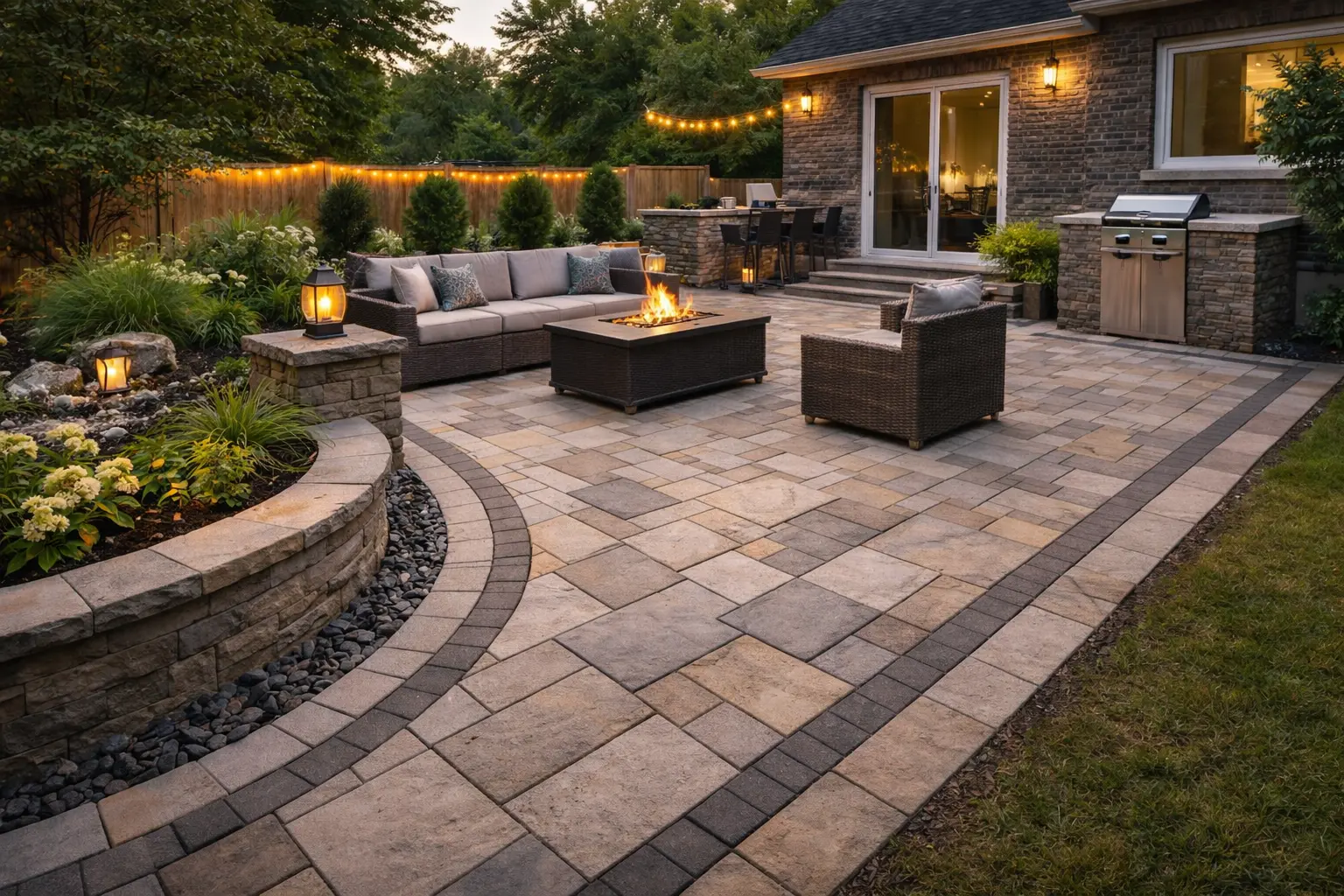 Patio installation project in Ottawa