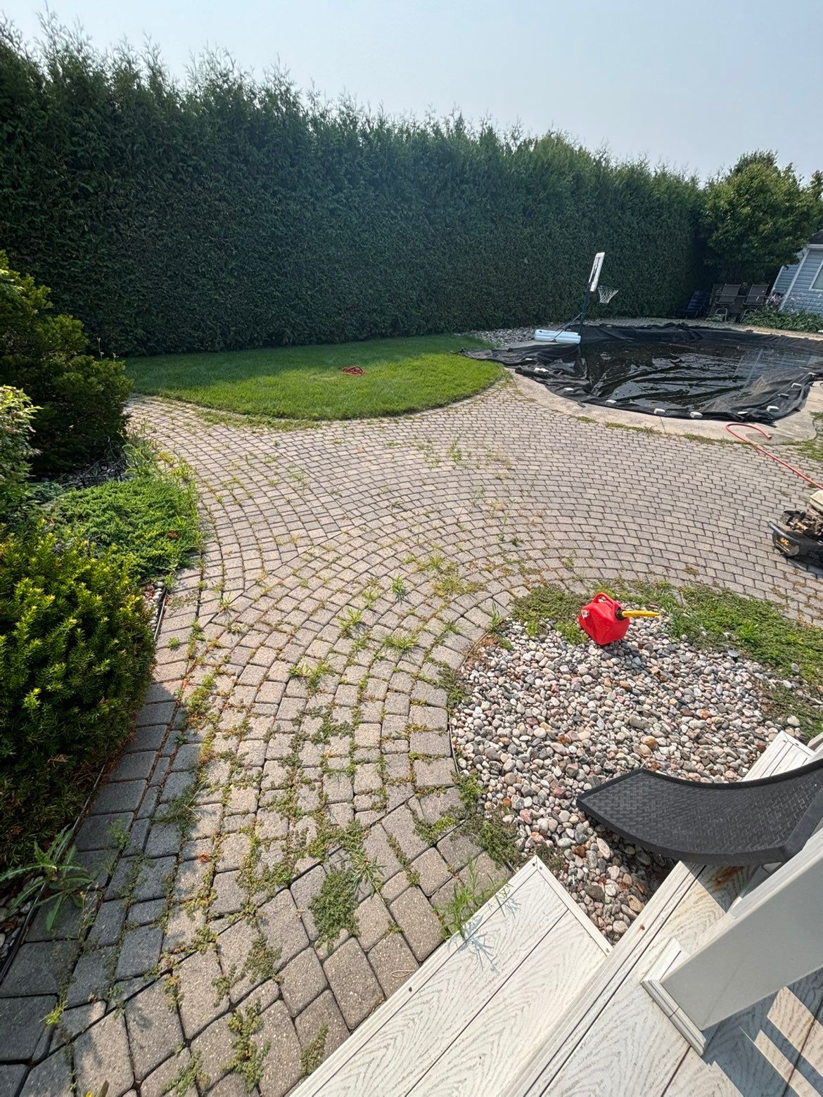 Paver joints before polymeric sand